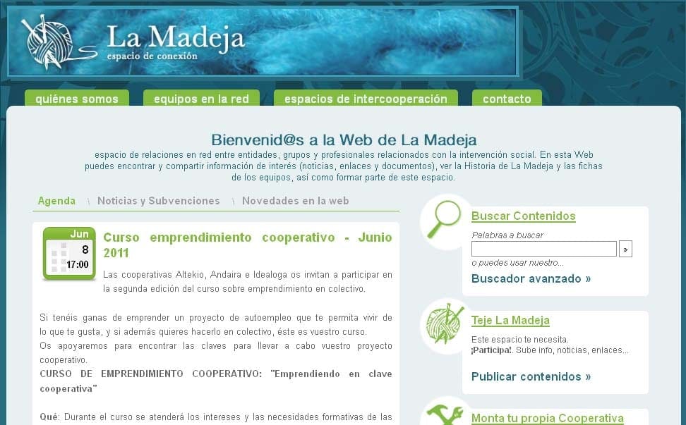 La Madeja estrena nueva web