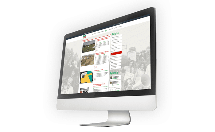 web para el movimiento vecinal